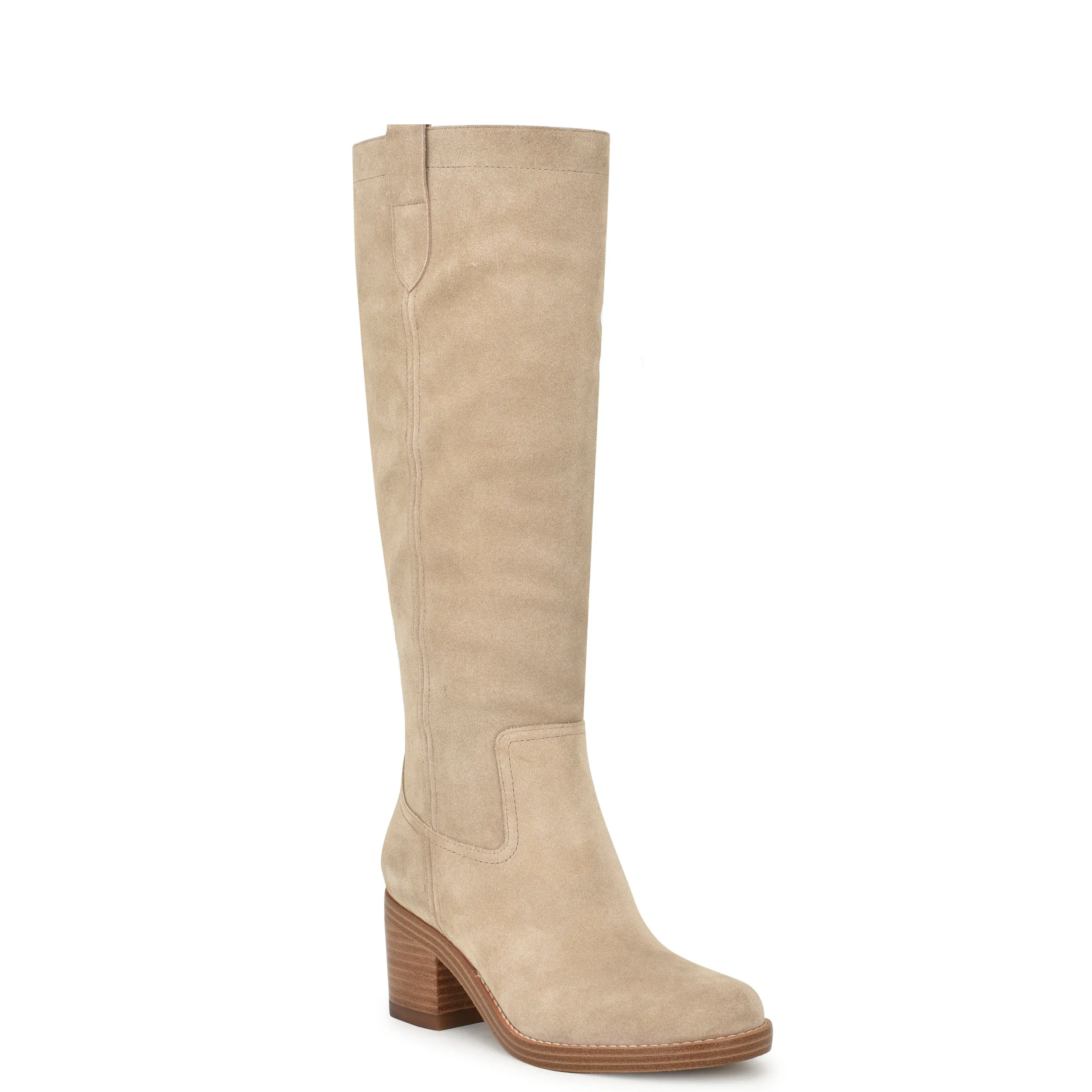 Hecee Block Heel Tailored Boots