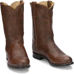 Justin Men's Jackson Roper Cowboy Boots - Black / Chestnut / Black Cherry