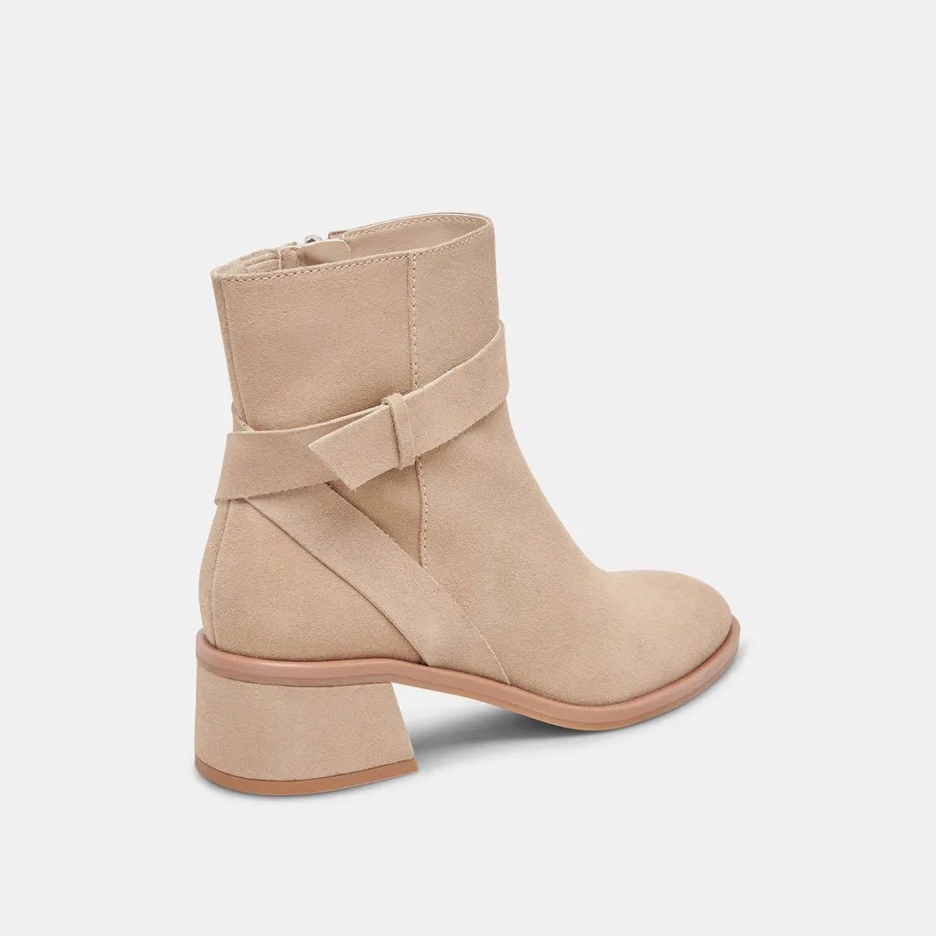 Leland Booties Dune Suede | Dune Suede Block Heel Booties– Dolce Vita 6952473493570