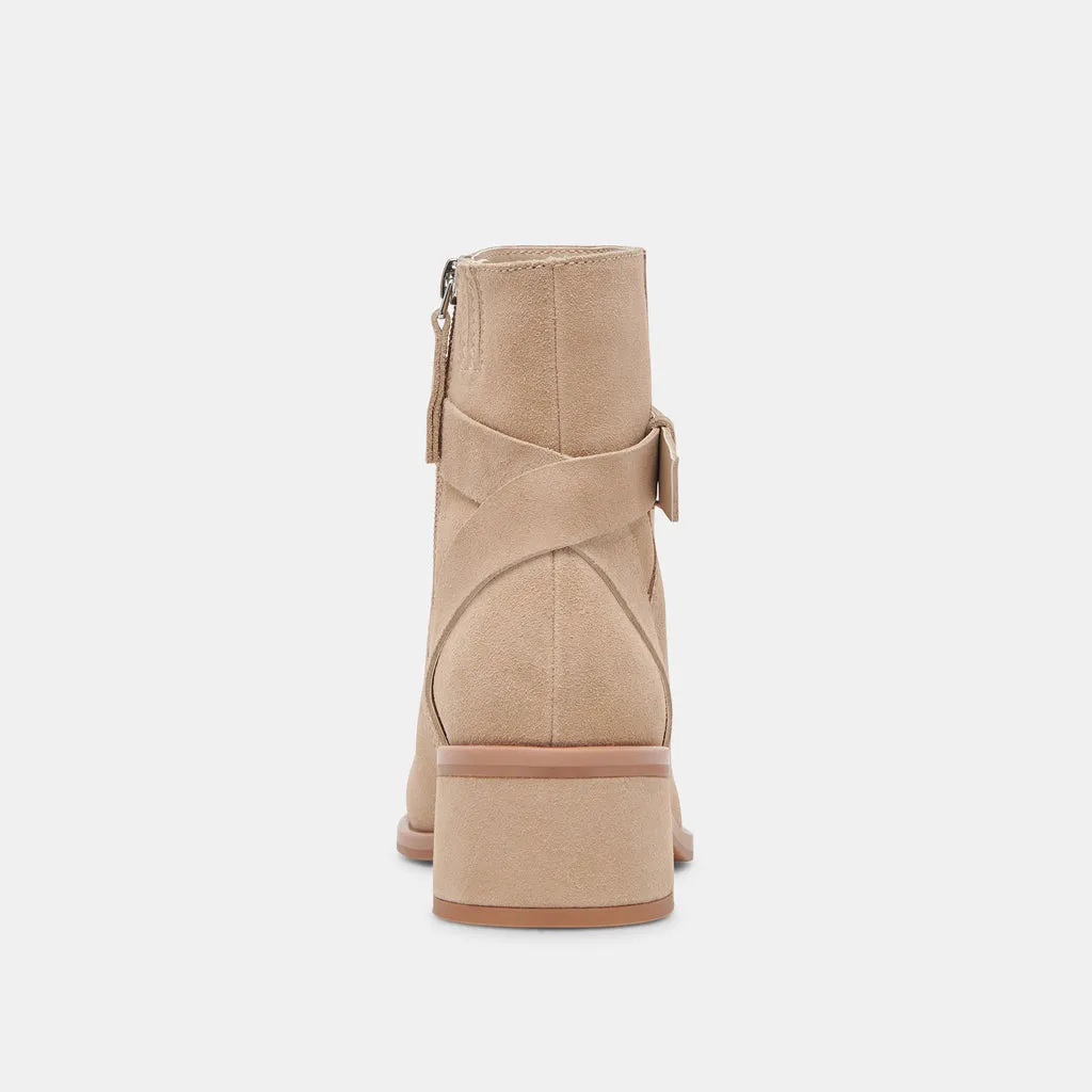 Leland Booties Dune Suede | Dune Suede Block Heel Booties– Dolce Vita 6952473493570