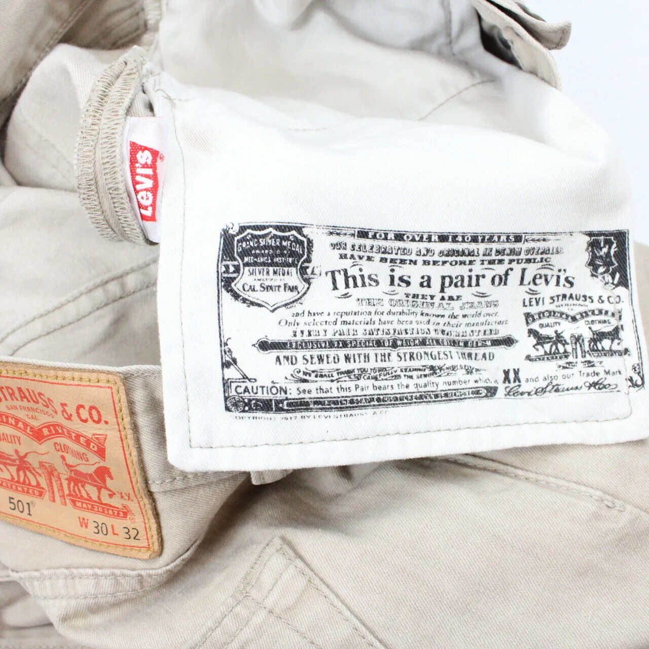 LEVIS 501 Jeans Beige | W30 L32