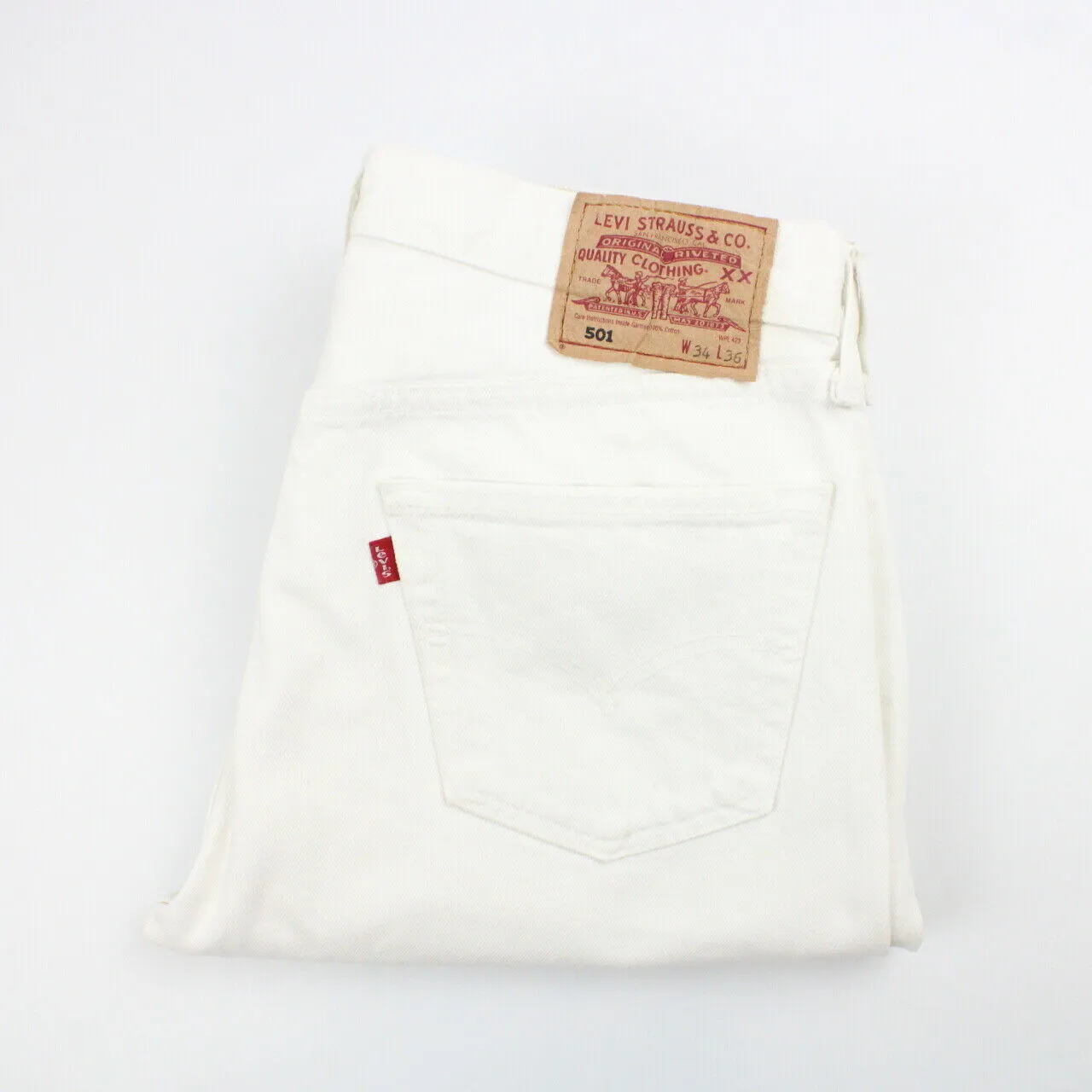 LEVIS 501 Jeans White | W33 L36