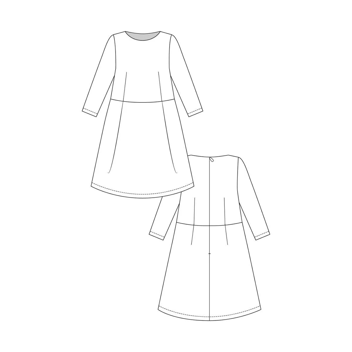 Lexi A-Line Dress Named Clothing Sewing Pattern. Size 4-28.