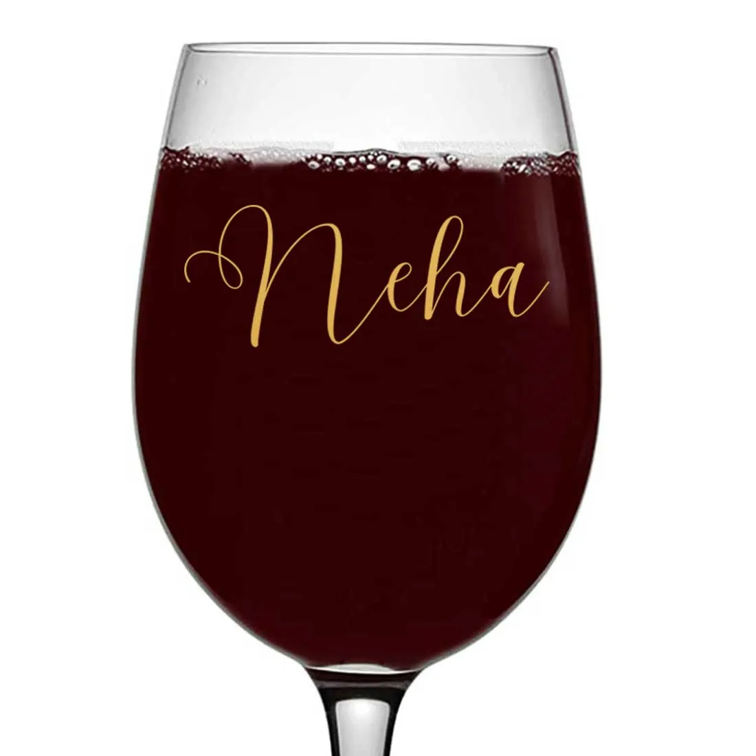 Logoed Wine Glasses Engraved Custom Drinkware Barware - Calligraphy