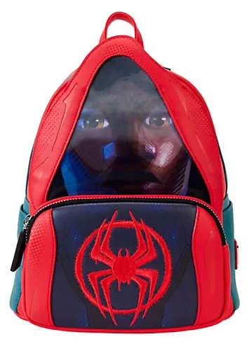 Loungefly Kids Marvel Spider-Verse Miles Morales Hoody Cosplay Mini Backpack | Grattan