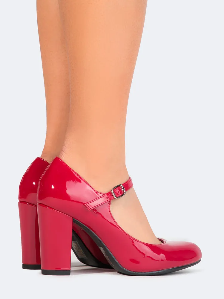 Mary Jane Round Toe Heel