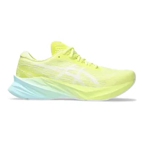 Men's Asics Novablast 3, Glow Yellow/White, 13 D Medium