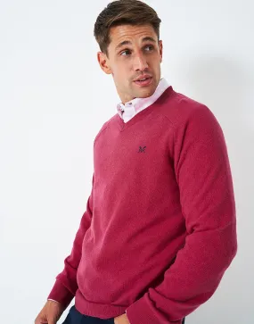 Men's Merino Cashmere V Neck Jumper from Crew Clothing Company