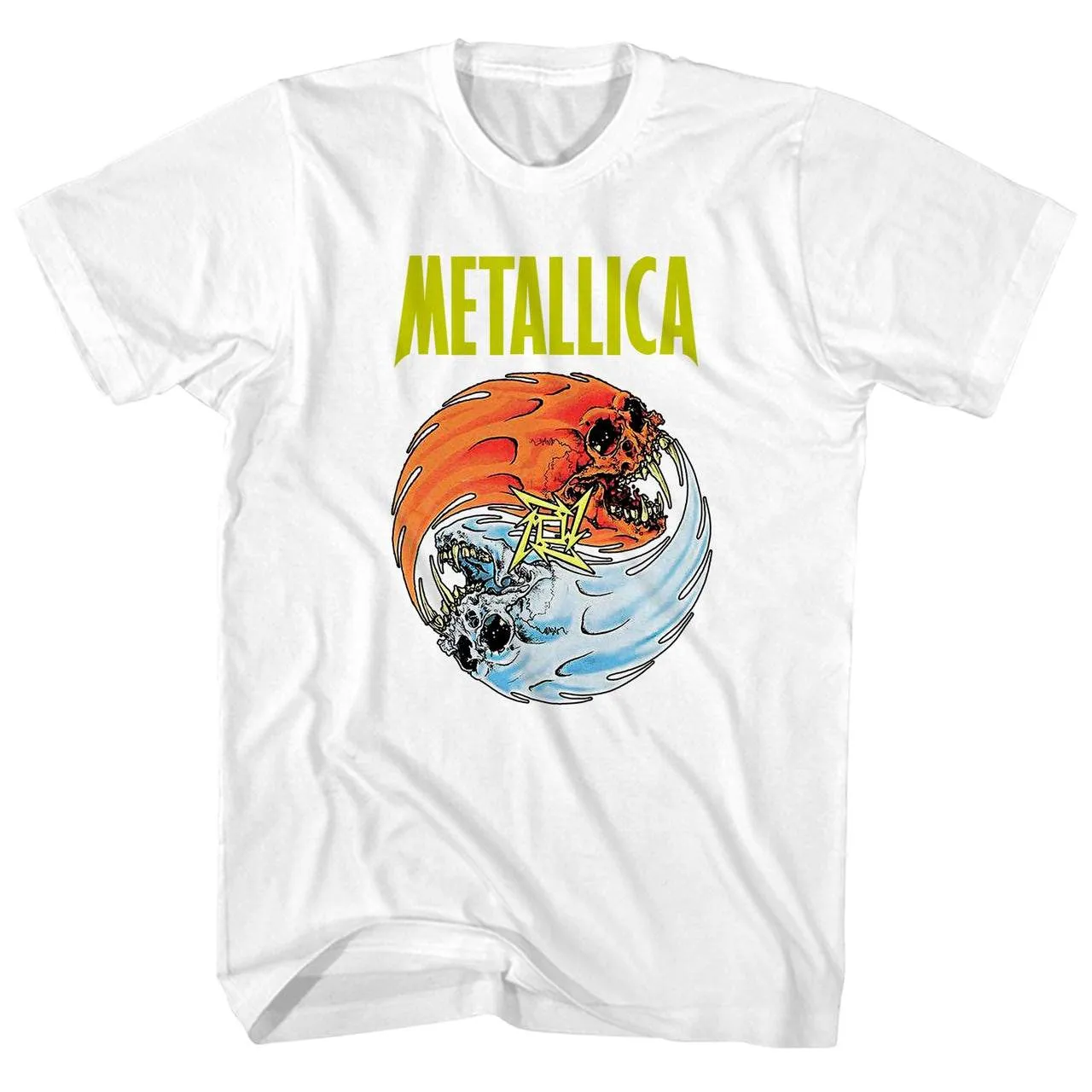 Metallica Fire and Ice on White