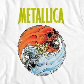 Metallica Fire and Ice on White