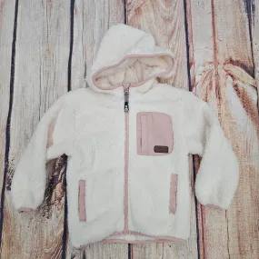 NORUK IVORY FUZZY FULL ZIP HOODIE