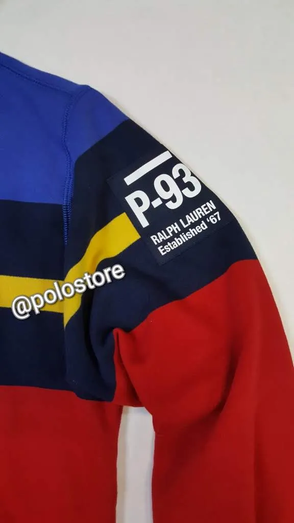 Nwt Polo Ralph Lauren Polo Spellout P-93 Patch Hoodie