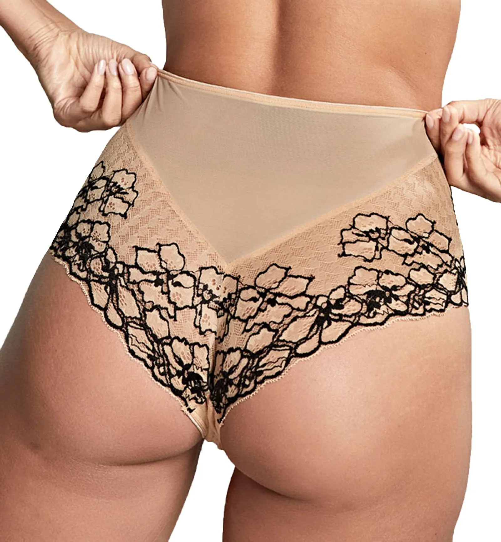 Panache Envy Deep Brief (7283) - Sand/Black