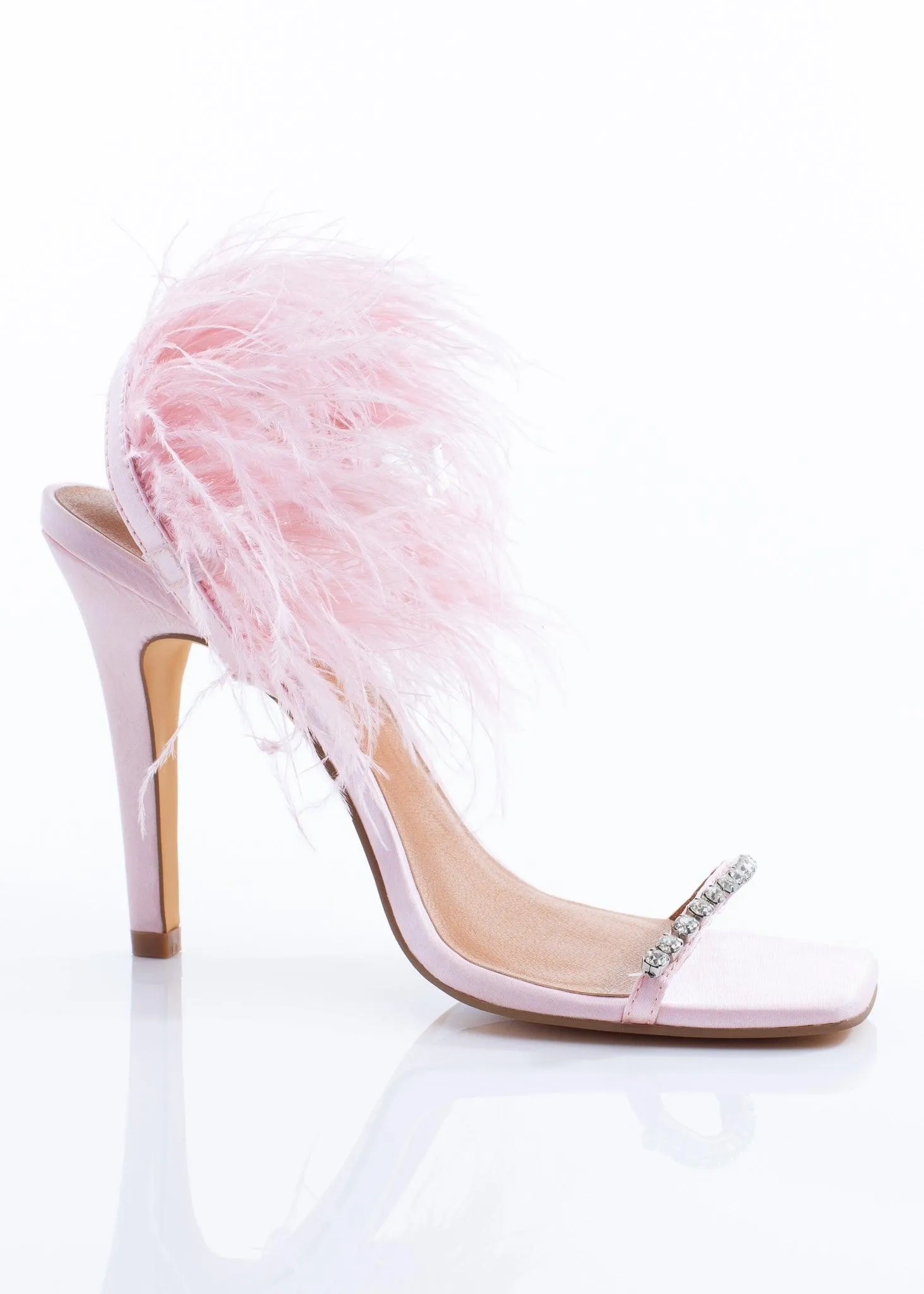 Pink Feather Heel