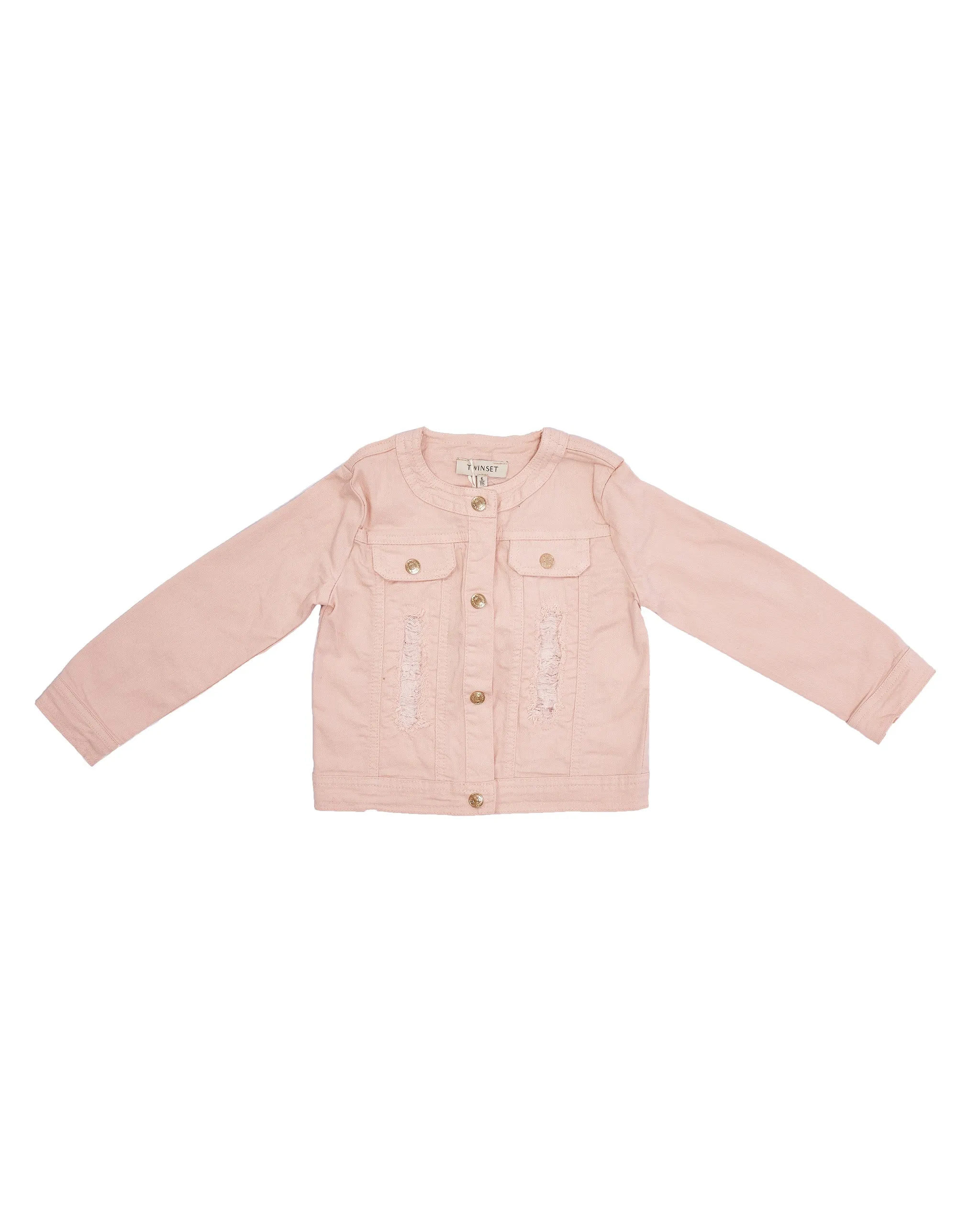 ROPA PARA NIAS - CHAQUETA JEANS ROSA TWINSET