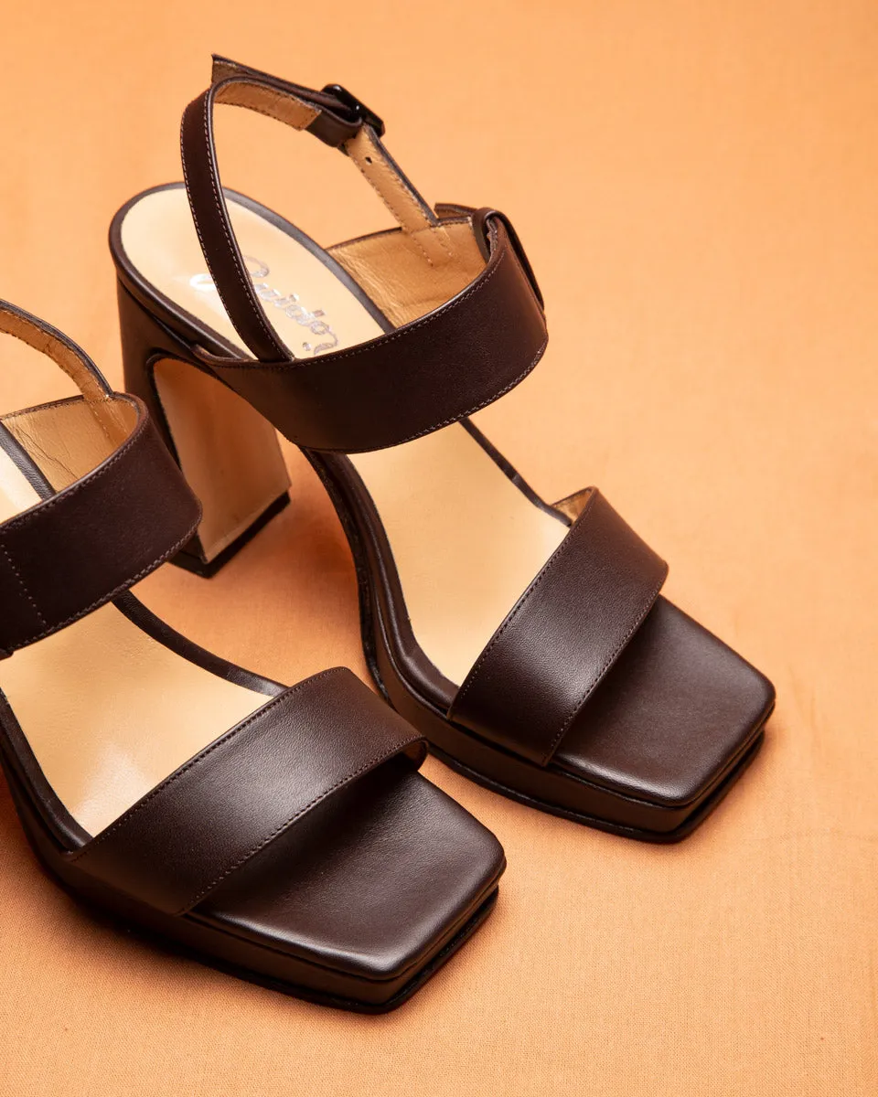 Sandal Praga Dark Brown