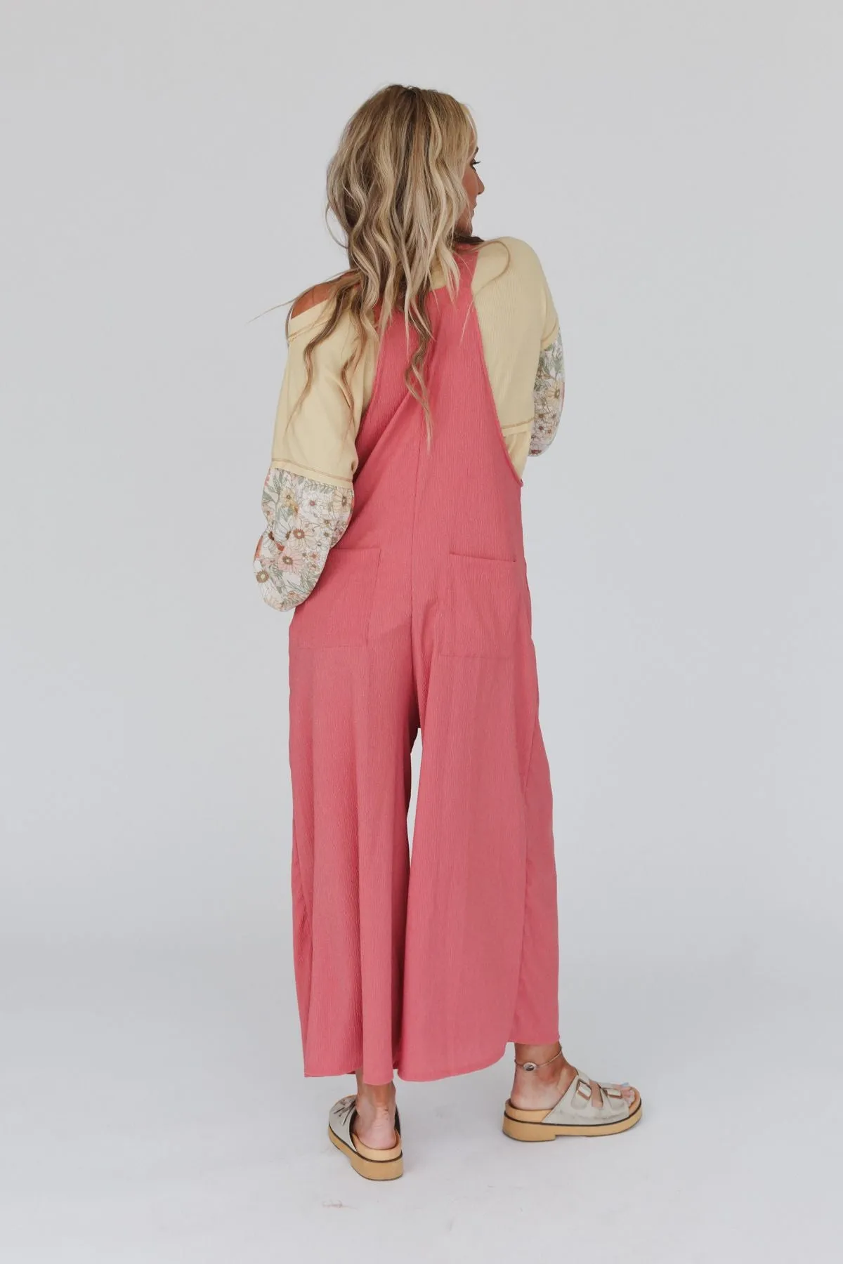 Serenity Wide Leg Jumpsuit - Marsala