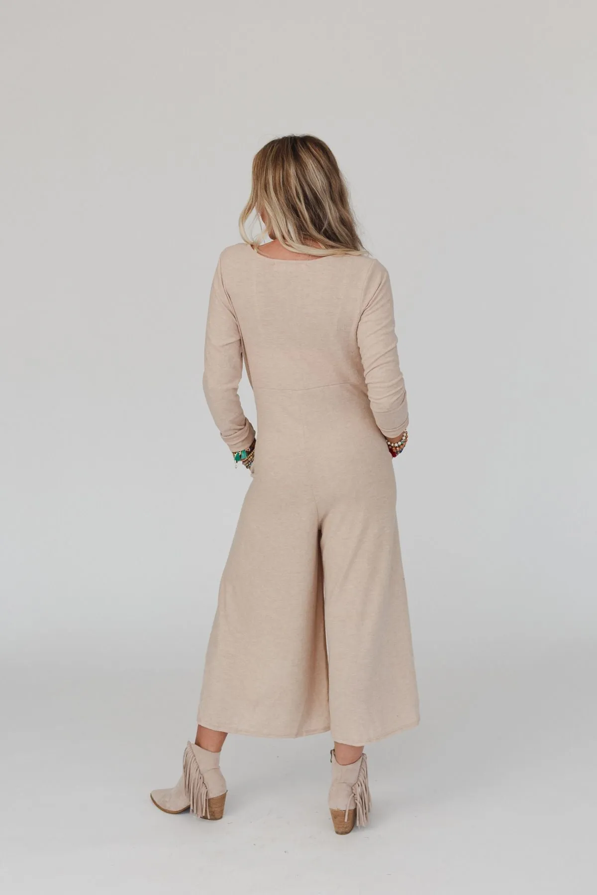 Simply Comfort Jumpsuit - Wheat