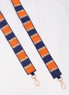 Stadium Striped Strap NAVY ORANGE