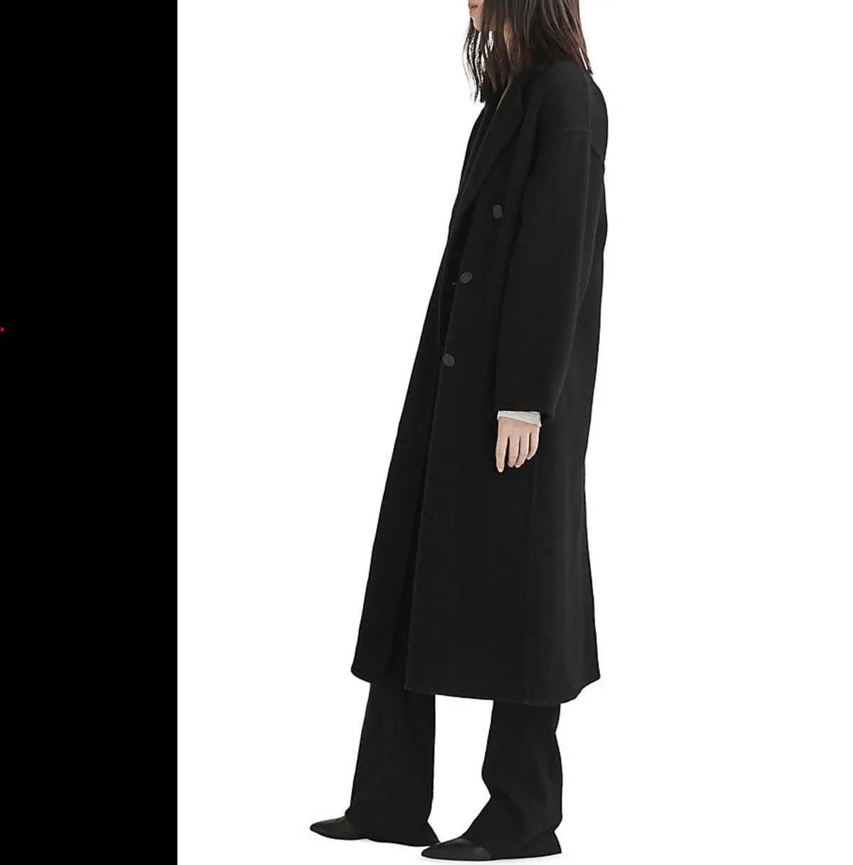 Thea Italian Wool Splittable Coat - Black