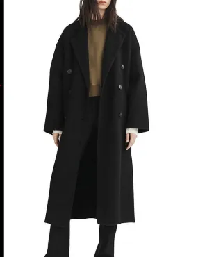 Thea Italian Wool Splittable Coat - Black