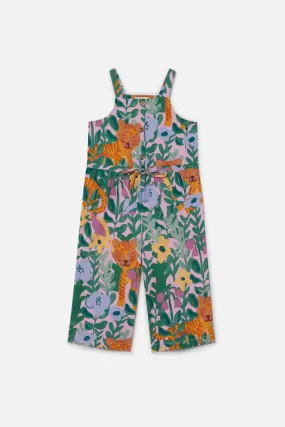 Tiger In The Jungle Kids Jumpsuit