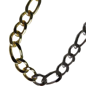 Two Toned Cuban Link Necklace