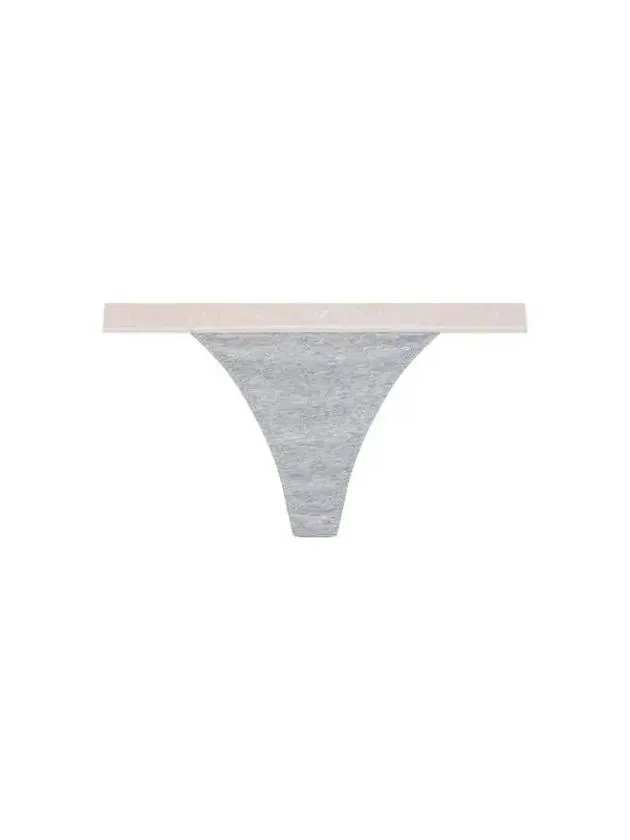 UNDERWEAR Overseas Station Season Big Chance 8 18 Women s Thin Logo Banding Cotton Thong Panties Melange Gray 270988