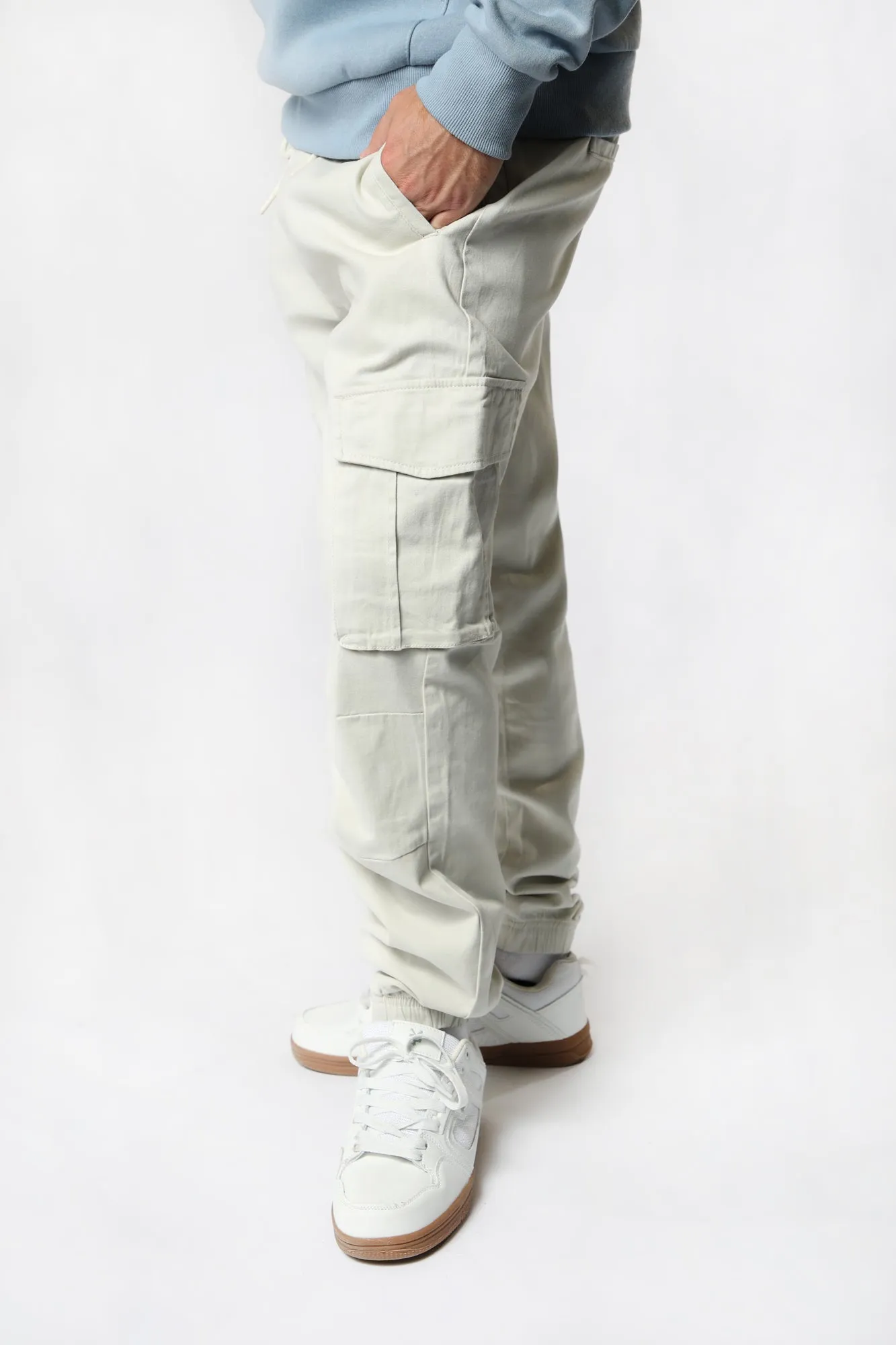 West49 Mens Twill Cargo Jogger