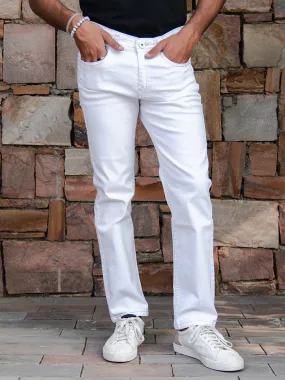 White Slim Fit Denim Jeans