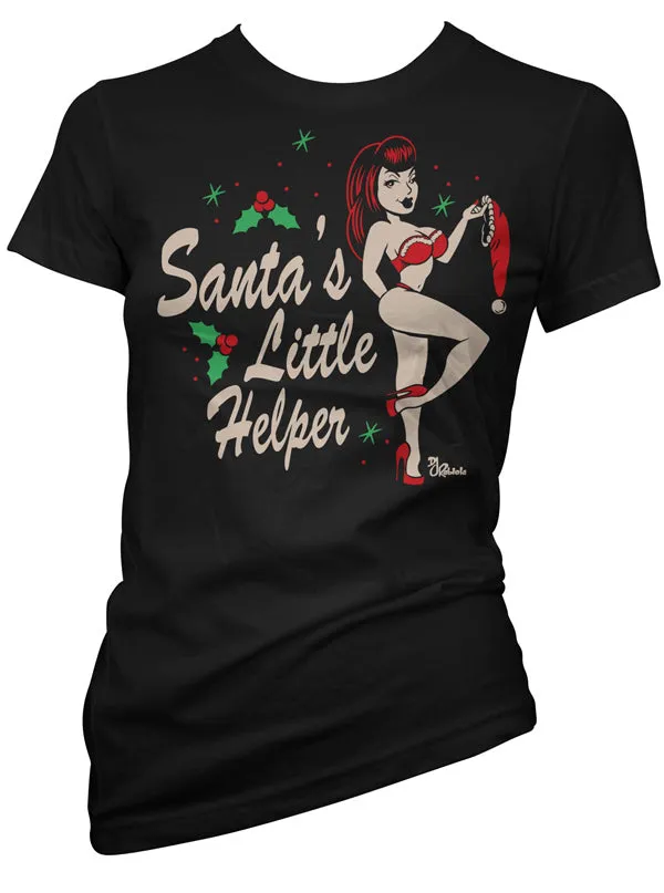 Women's Santa's Little Helper Tee