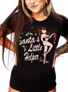 Women's Santa's Little Helper Tee