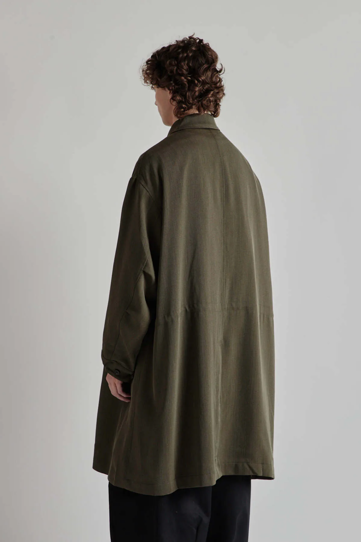 Wool Over Coat - Brown