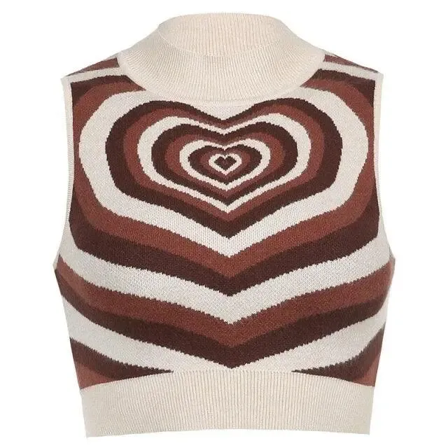 Y2K Knitted Sweater Vest